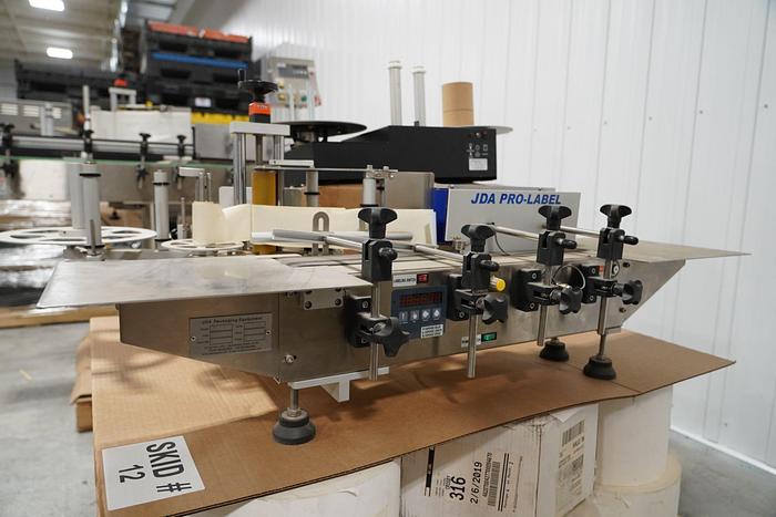 Used Used JDA Pro-Label Table-Top Pressure Sensitive Wraparound Labeler, Model JDA-1