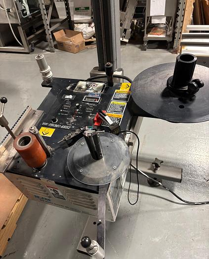 Used Used NJM/CLI Pressure Sensitive Adjustable Labeling Head, Model 305 Promo-Sert