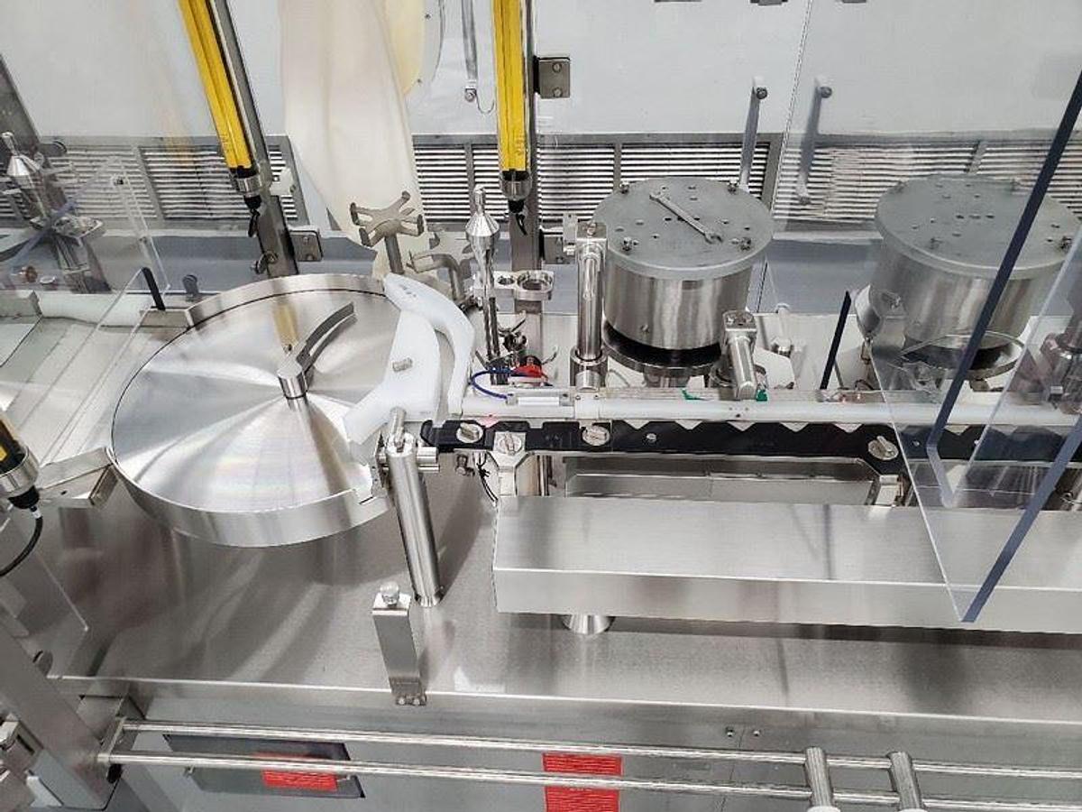 Used Used Bosch Aseptic Automatic Vial Filling Line, Model FLT 1020