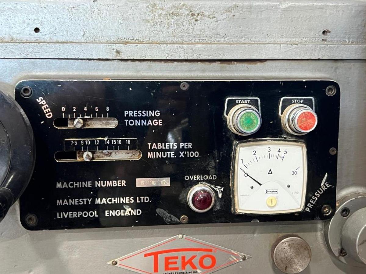 Used Used Manesty BetaPress – 16 Station Rotary Tablet Press. Serial