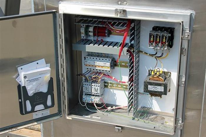 Used 60 CU. FT. GEMCOMATIC SLANT CONE BLENDER WITH DRUM LIFT - S/S