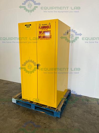 Used Justrite  25602 60 Gallon Flammable Cabinet w/ Soft Close Doors