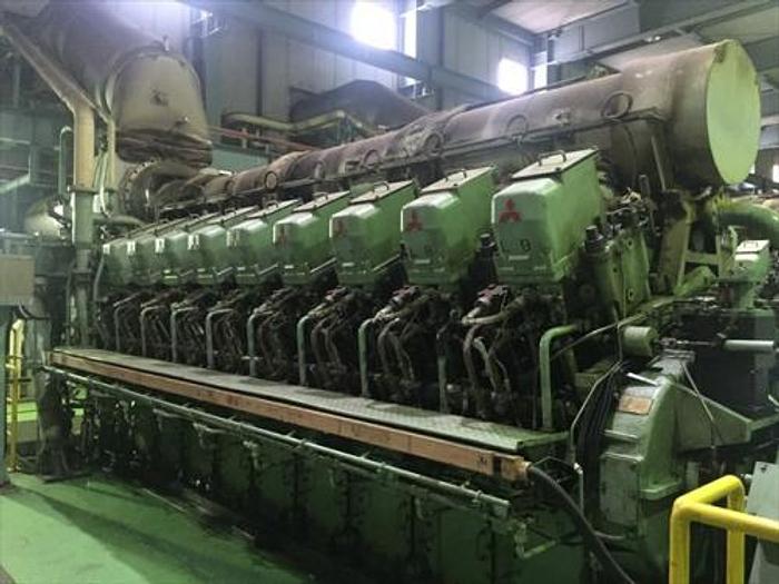 Used 5.6 MW 1999 Used Mitsubishi 18KU30A Diesel Generator