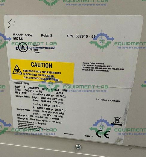 Used Thermo Scientific 900 Series 5957 -86C Ultra-Low Freezer 23 Cu Ft
