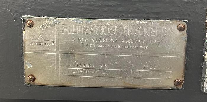 Used 3' x 2' AMETEK ROTARY VACUUM FILTER