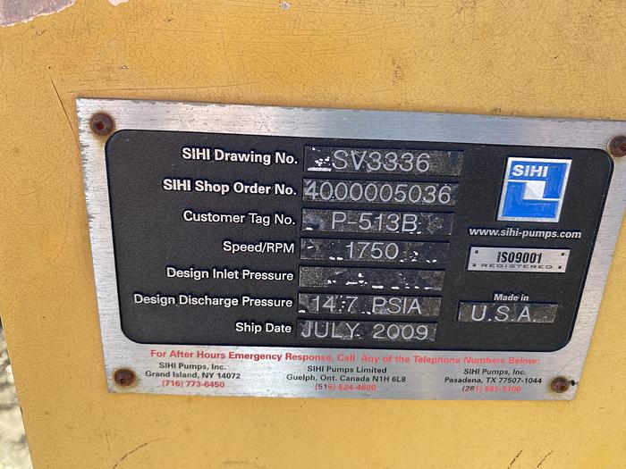 Used Used SIHI Pumps Limited Liquid Ring Vacuum Pump