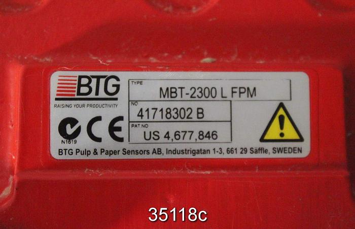Used BTG MBT-2300 Consistency Transmitter with JCT-1100 Junction Box #35118