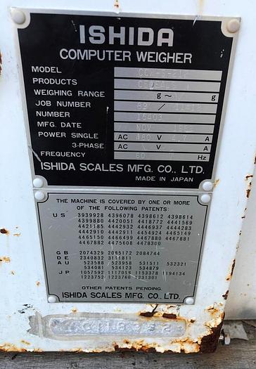Used Scale, Combination, Ishida, 14-Head, Mdl CCW-S-212 #S743790