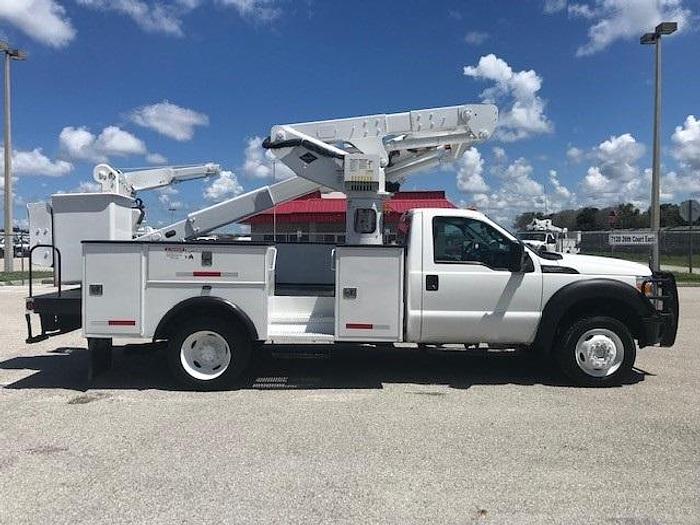 Used Versalift VST40-MH 45ft Bucket Boom on 2015 Ford F550 4x4 Reg Cab Utility Truck – C44902