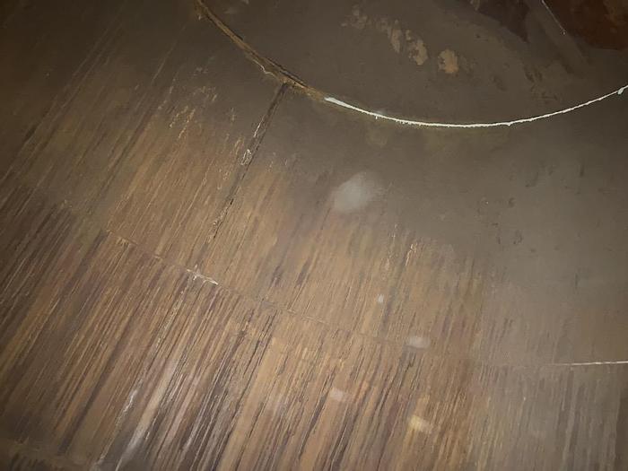 Used Bowers 5000 gallon carbon steel vertical tank