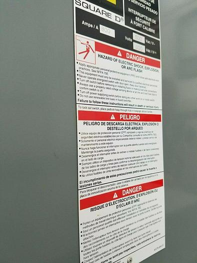 Used Square D 800-1200 Amp Series E4 Heavy Duty Safety Switch