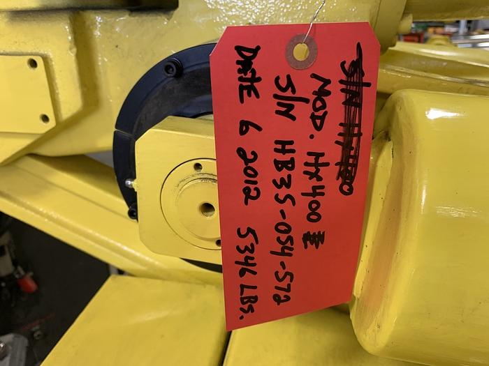 Used 2012 HYUNDIA MODEL HX400 400KG X 2573MM H REACH WITH Hi5-N80U CONTROLLER HX400 6 AXIS CNC ROBOT