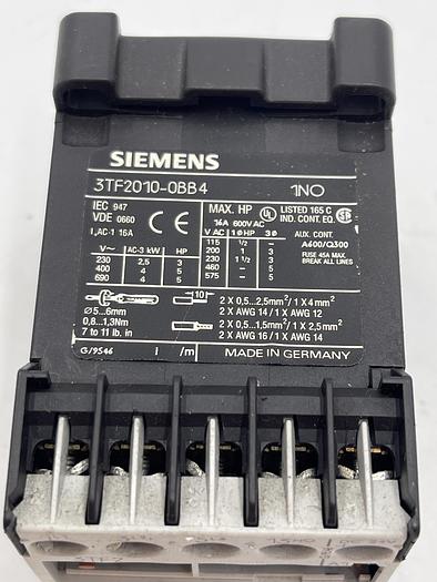 Used Siemens 3TF2010-0BB4