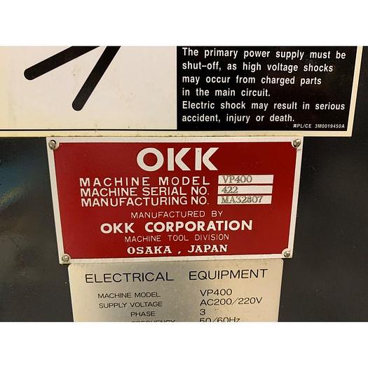 Used 2008 OKK VP-400 Vertical Machining Center