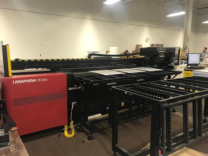 Used 2015 Agfa Anapurna M2500i Hybrid Flatbed