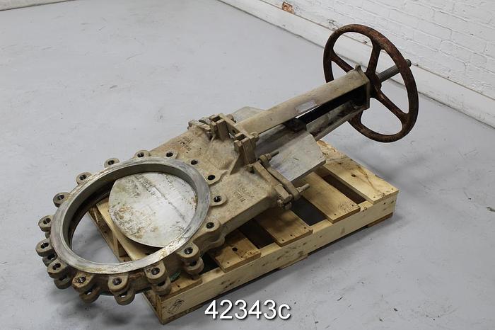 Used Fabri-Valve FV-C3700449800 18" Hand Operated Knife Gate Valve #42343