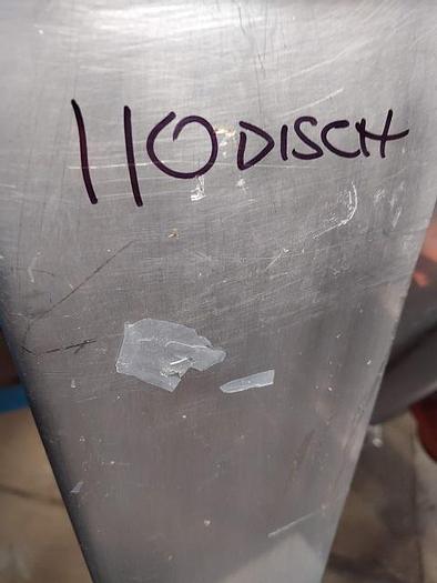 Used 3" Hapman flexible feeder on stainless mobile cart   110" discharge