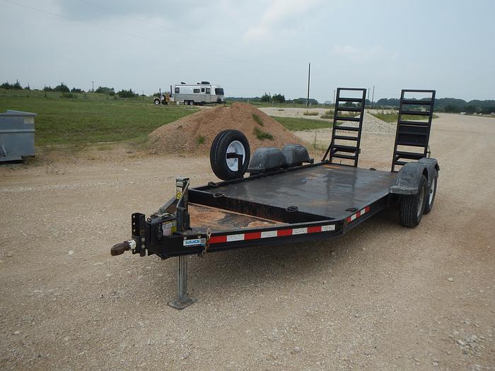Used 2015 MMDI 10,000# Equipment Trailer 614SLTD