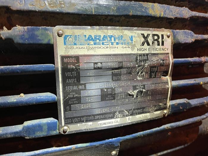 Used GOULD 3196 3X4-13 CENTRIFUGAL PUMP 316 SS 80 HP