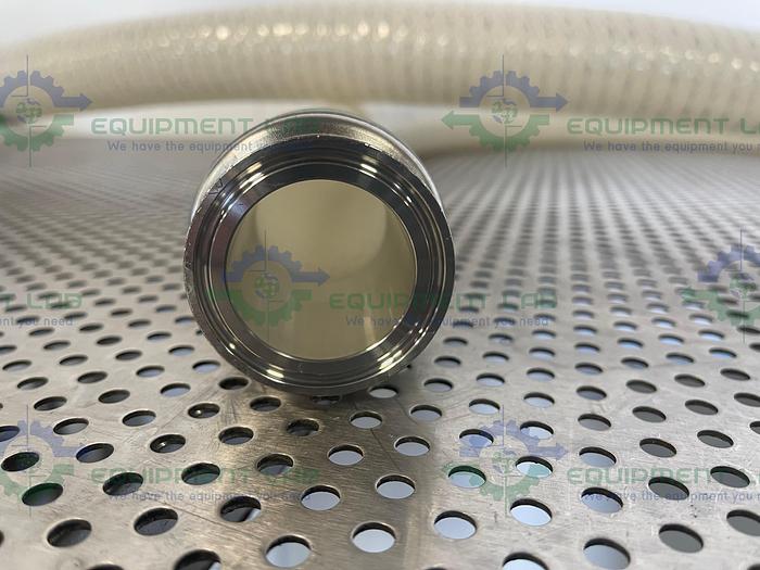 Used Sani-Tech  STHT-WR-1500 84" Wire-Reinforced Hose w/ 1 1/2" Sanitary Fitting