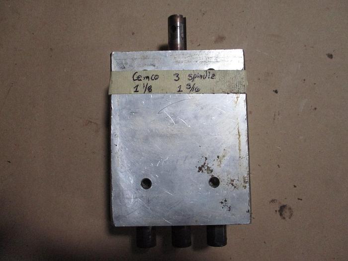 Used CEMCO 3-SPINDLE FIXED CENTER BORING HEAD 
