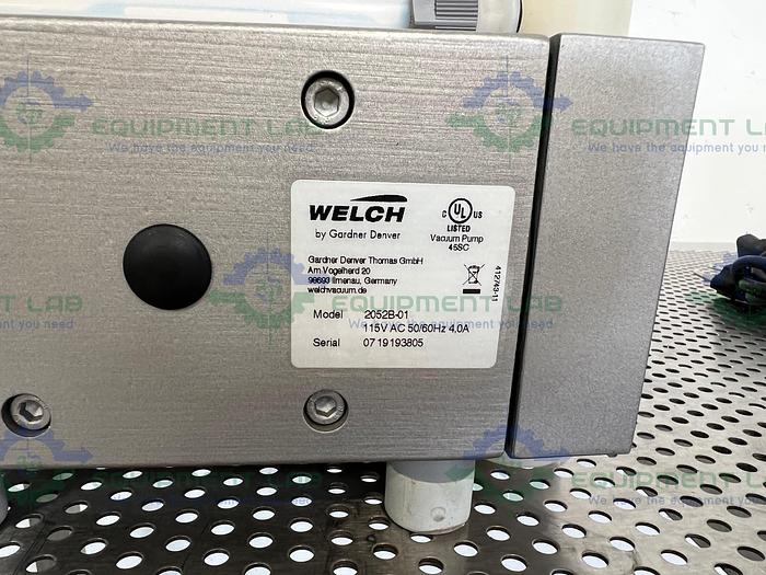 Used Welch  2052B-01 High Capacity  Diaphragm Pump 115V