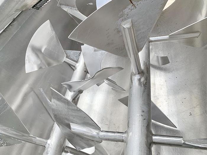 Used USED DOUBLE PADDLE BLENDER, 64 CUBIC FEET, JACKETED