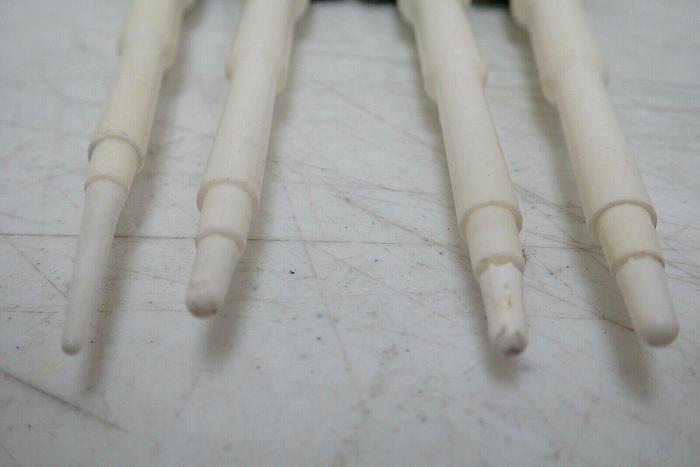 Used Lot of 4 Oxford 10-50 40-200 50-200 µL Sampler System Adjustable Pipettes
