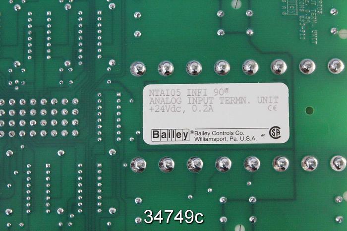 Used ABB NTAI05 Analog Input Termination Unit #34749
