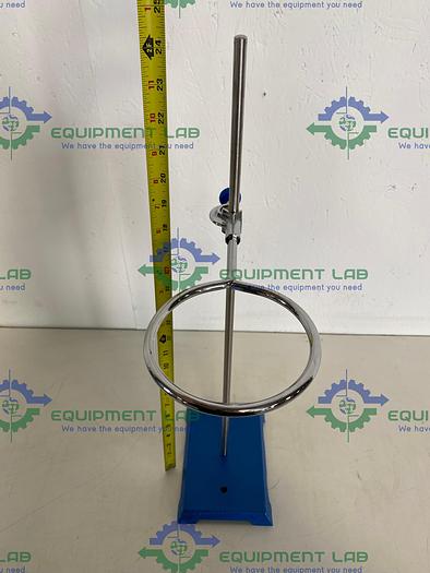 Used Lab Support Stand 5" x 8" Base & 23" Rod w/ Flask Clamp Holder
