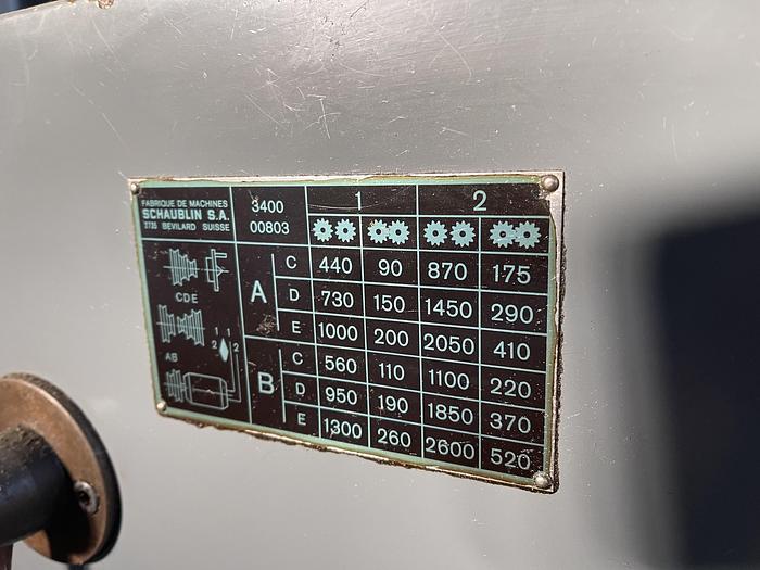 Discrete Tornio Parallelo SCHAUBLIN 102N