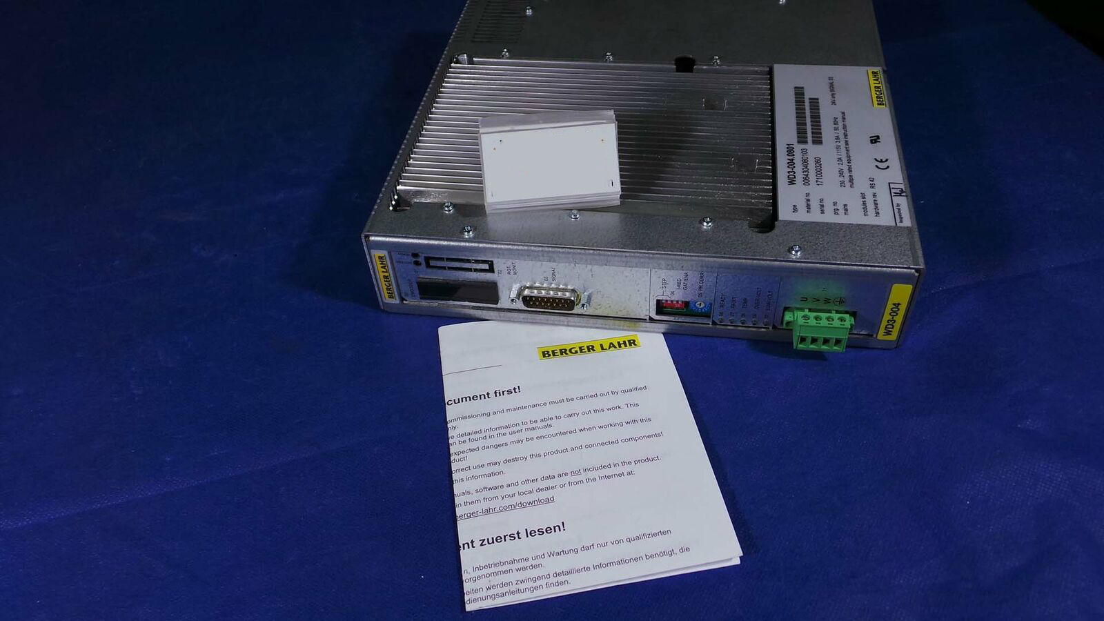 Used Berger Lahr WD3-004.0801 Servo Driver,230/240V 2.0A/115v 3.6A/50-60 Hz Rev RS42 Controlle