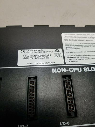 Used GE FANUC IC693CHS391M