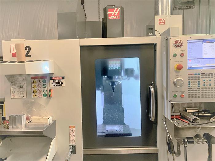 Used 2018 Haas DM-2 with Haas HA5C-2 Twin Rotary 4th Axis