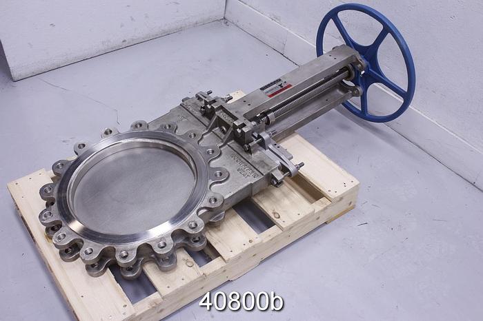 Unused Dezurik 16" Hand Operated Knife Gate Valve, Stainless Steel #40800