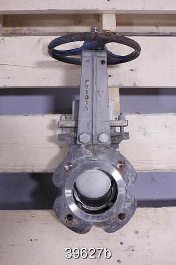 Used Fabri 3" Hand Operated Knife Gate Valve #39627