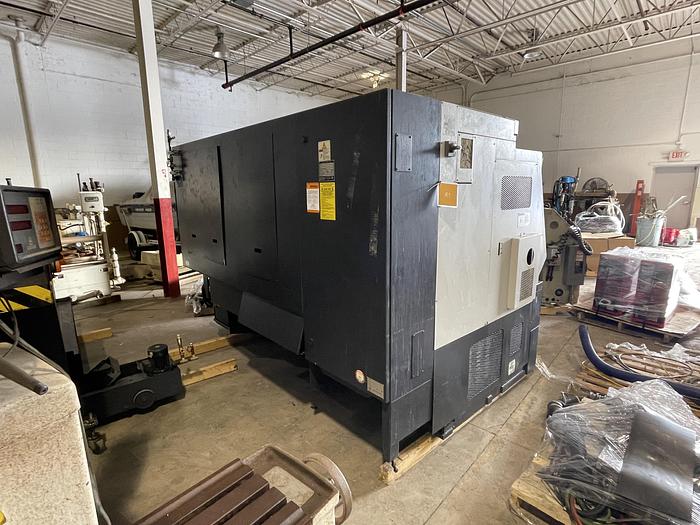 Used MAZAK QUICK TURN NEXUS 300 II CNC LATHE WITH MAZATROL MATRIX VOICE ADVISER CONTROLLS