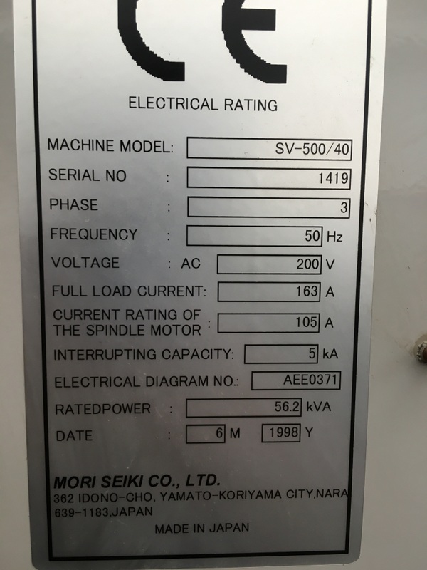 Ricondizionati 1998 Mori Seiki SV 500/40