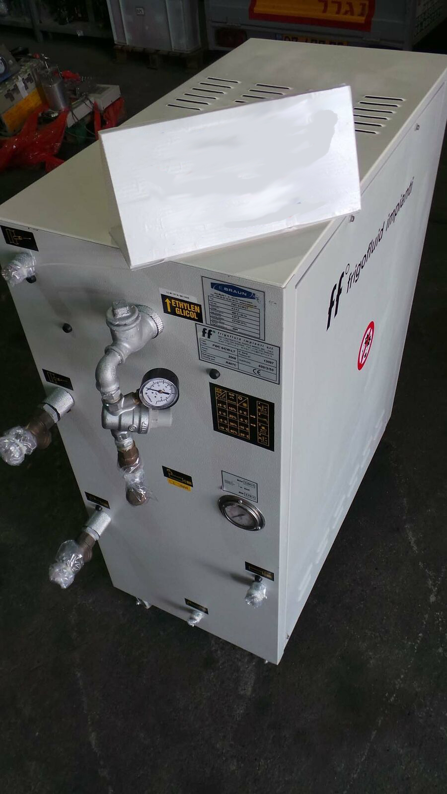 Used 2008 FF Frigofloid Impianti / E,Braun FWC6/CW-LT FWCC6/CW-LT, Cooling System, 400v/50Hz/C/C 5.5Kw(0-C) FF Frigofloid / E,Braun