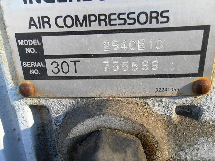 Used Compressor, Air, 10 HP, I-R, Mdl 254E10, 120 Gal Tank, #S742187