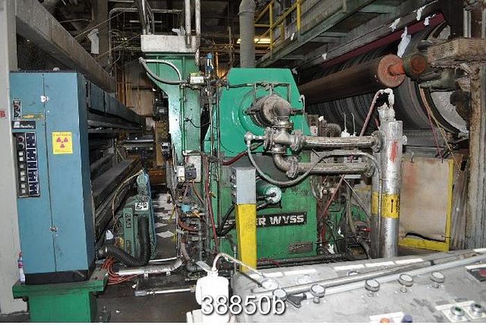 Used Sulzer Escher Wyss 2-Roll Single Nip Calender Stack, 171" Face #38850