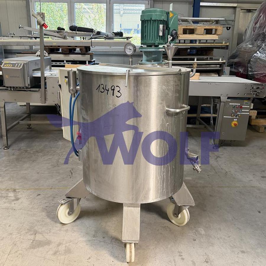 Gebraucht Edelstahl-Behälter GS-COATING SYSTEM - Modell CAR-200 mit ca. 200 Litern Inhalt.