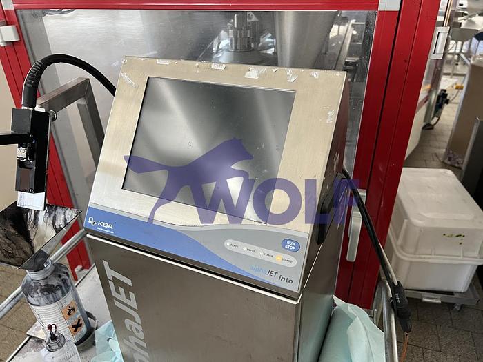 Gebraucht Tintenstrahldruckgerät KBA-METRONIC - Type alphaJet into, fahrbar, Baujahr 2016.