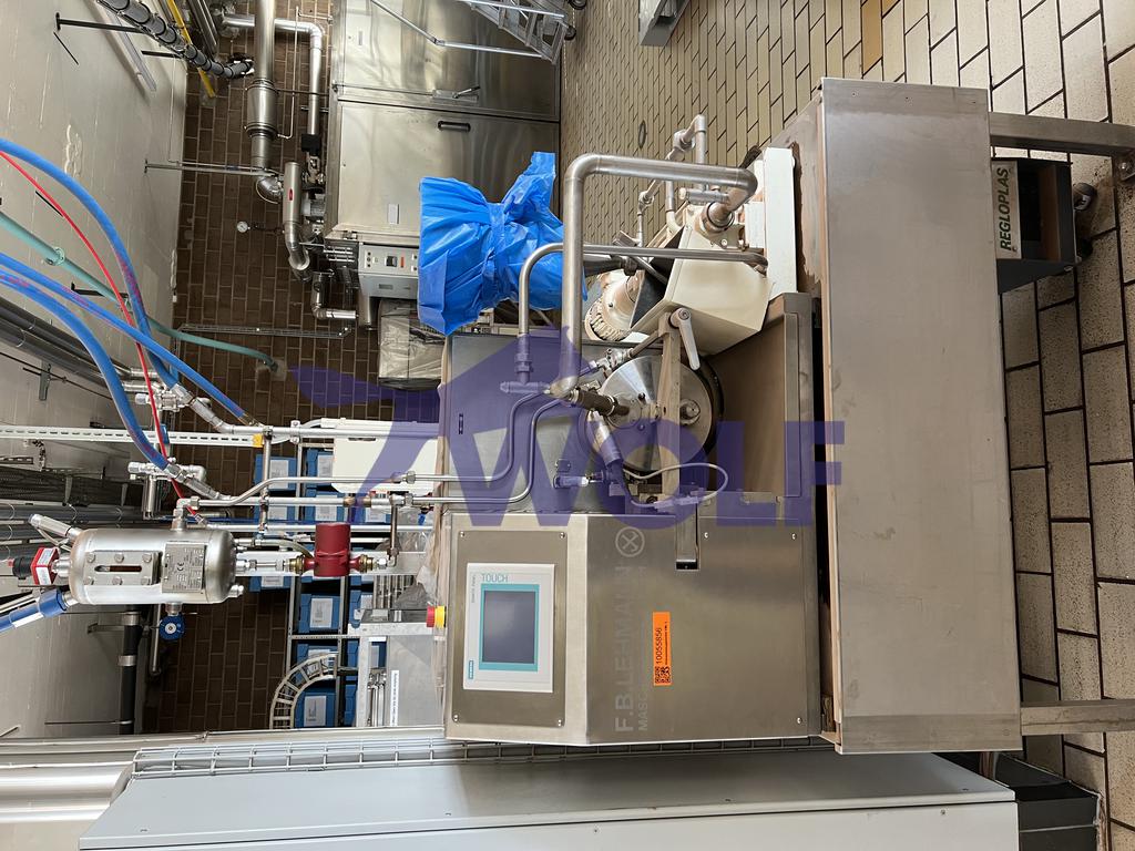 Used LEHMANN laboratory ball mill - Type FML-2, built in 2011, on a work table.