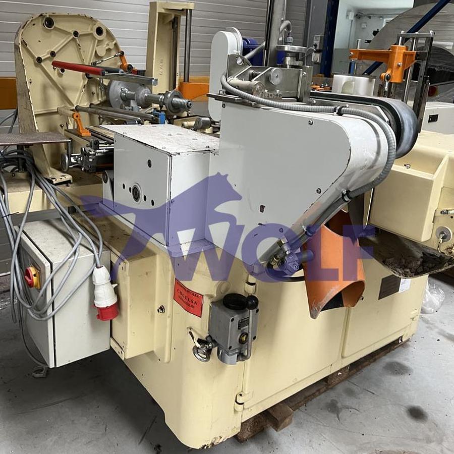 Gebraucht Stannioliermaschine RASCH - Type RG-STR, für Schokoladeneier eingerichtet.