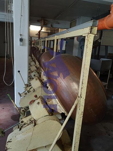 Used copper coating pan WALTER - BRUCKS model 11-S , capacity approx. 50 kg