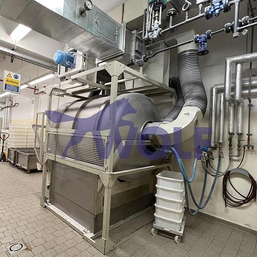 Used Hartzucker-Drageetrommel DUMOULIN - Type G-IDA-750 mit Edelstahltrommel,