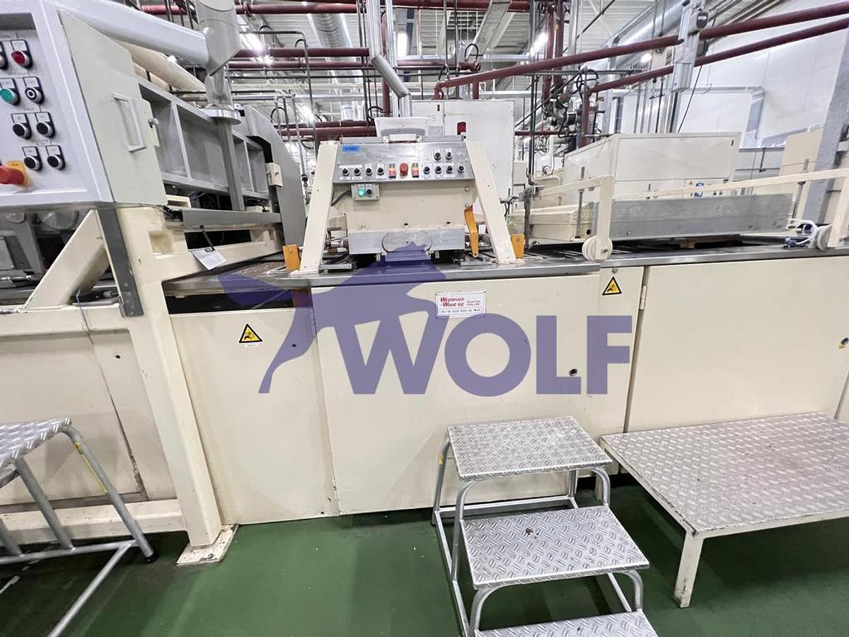 Gebraucht Eintafelanlage für Tafeln WESTBROOK - für Formen 800 x 210 mm, Formen 9 x 100 gr. Tafel