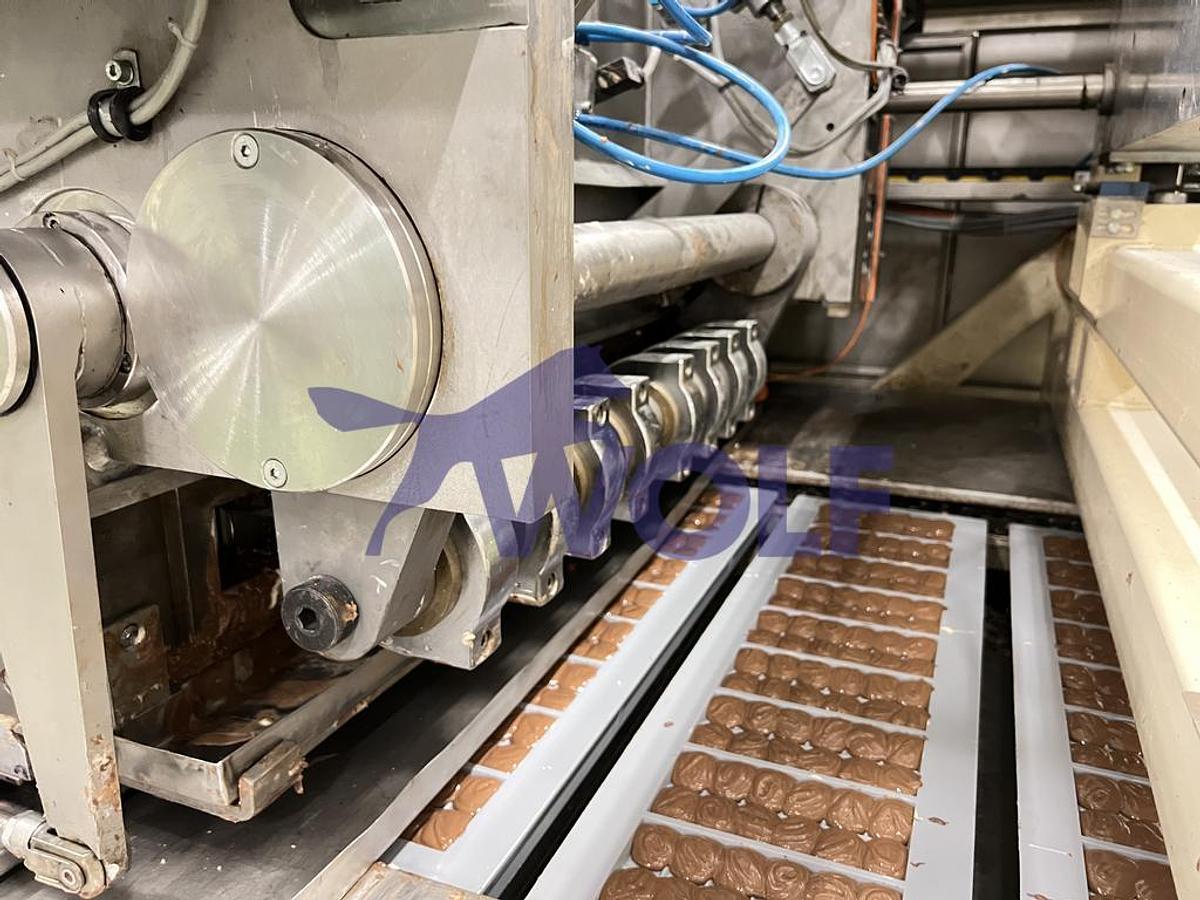 Gebraucht Eintafelanlage für Tafeln WESTBROOK - für Formen 800 x 210 mm, Formen 9 x 100 gr. Tafel