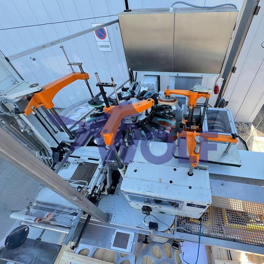 Gebraucht Stannioliermaschine RASCH - Type RG für Bodenfaltung, Baujahr 1993.